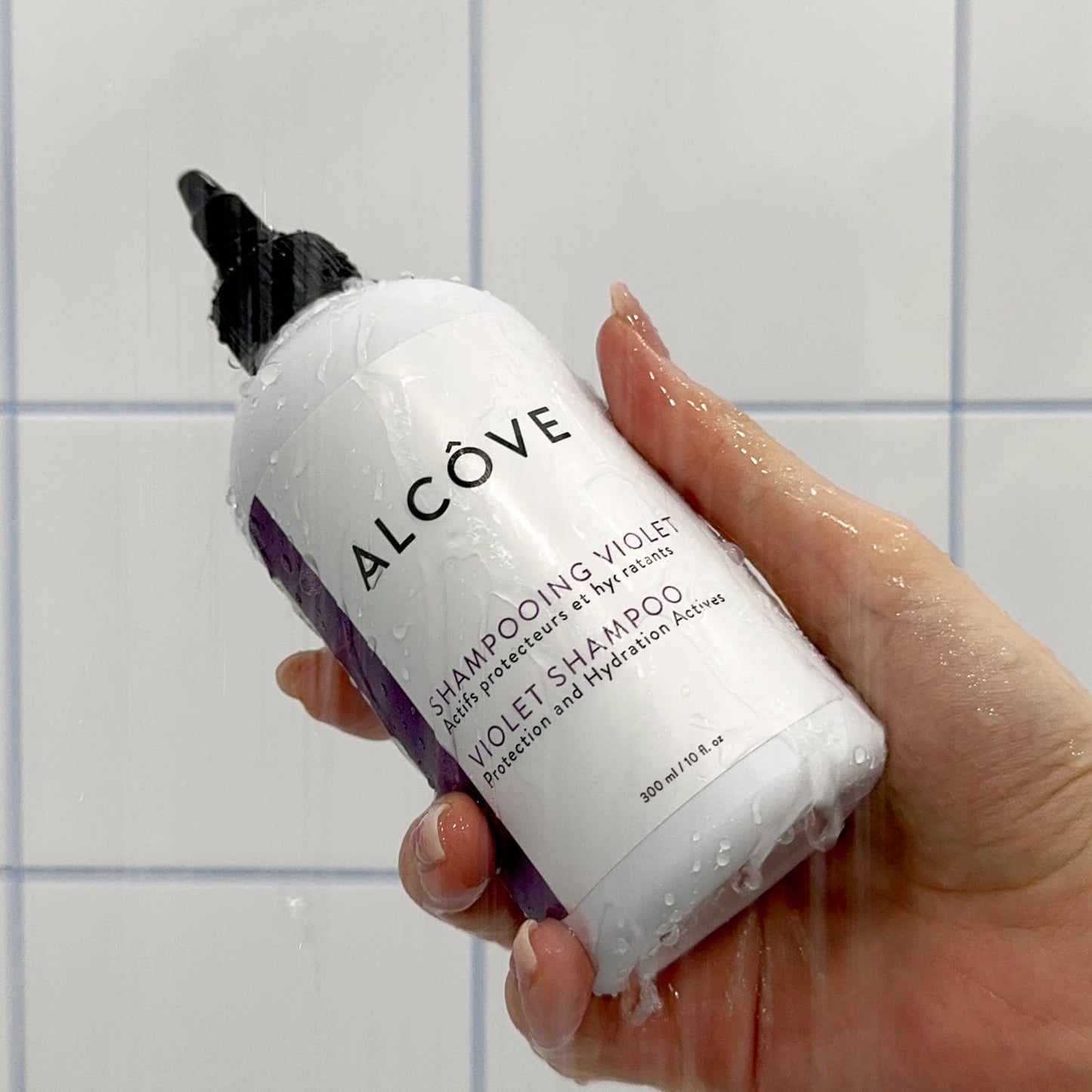 Gray Alcôve - Violet Shampoo & Conditioner Duo - Blonde and Colored Hair - Sulfate-Free - Neutralize Yellow and Brassy Tones - Evening Primrose Oil - Mango Extract - Argan Oil - Color-Safe - 10oz