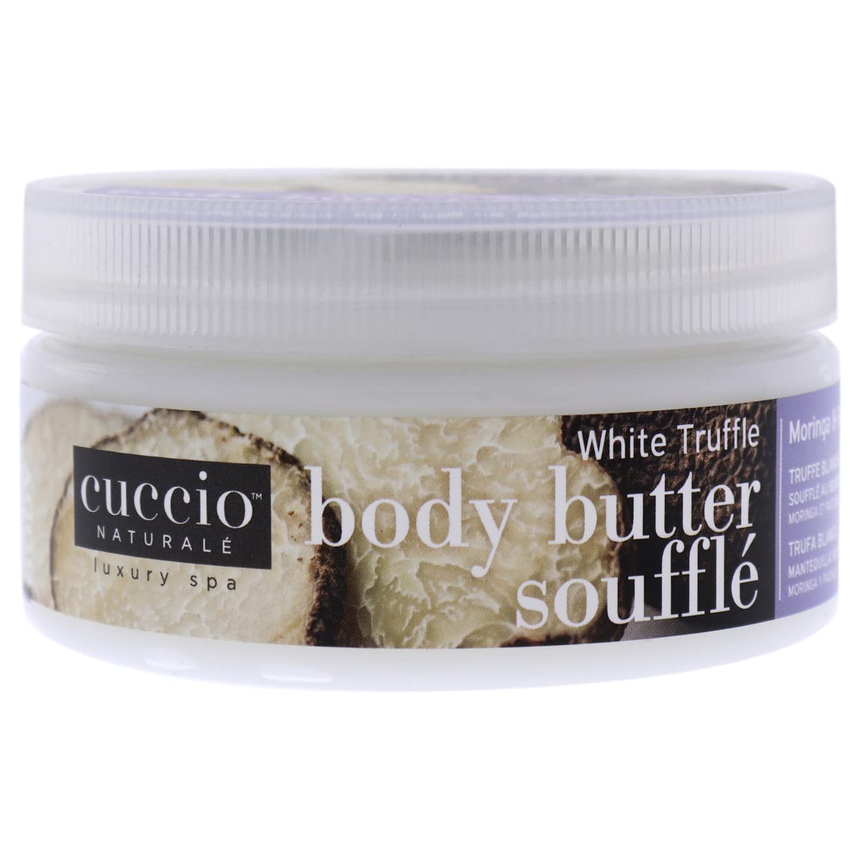 Gray Cuccio Naturale White Truffle Body Souffle - Moringa and Patchouli, 8 Ounce - Luxurious Hydrating Body Cream - Moisturizer for Smooth and Radiant Skin