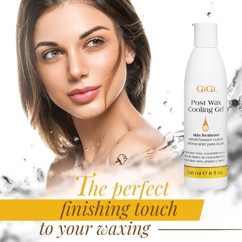 White Smoke GiGi Post Waxing Cooling Gel, Soothing After Wax Care Treatment, Skin Freshener & Hydrating, 8 fl oz