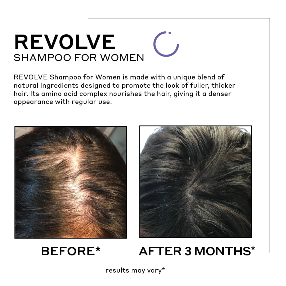 White Smoke ZENAGEN Revolve Women's Thickening Shampoo | Supports Appearance of Fuller, Healthier-Looking Hair, Developed for Fine & Visibly Thinning Hair, Plant-Based, 5-Minute Treatment, 200 mL / 6.75 oz
