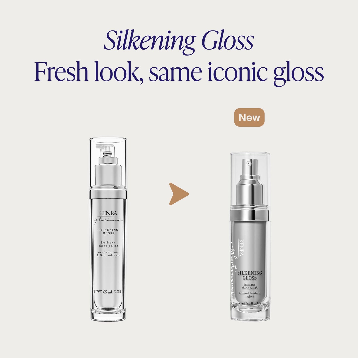 Lavender Kenra Professional Platinum Silkening Gloss | Brilliant Shine Polish | Medium To Coarse Hair | 2 fl. Oz