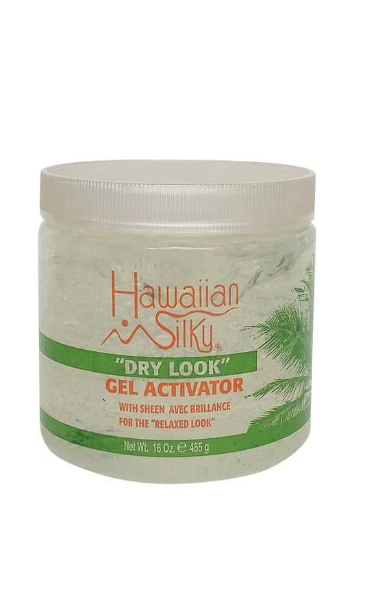 Dark Gray Hawaiian 10011 Silky Hawaiian silky dry look gel activator 16 fluid ounce, Gray, 16 Fl Ounce