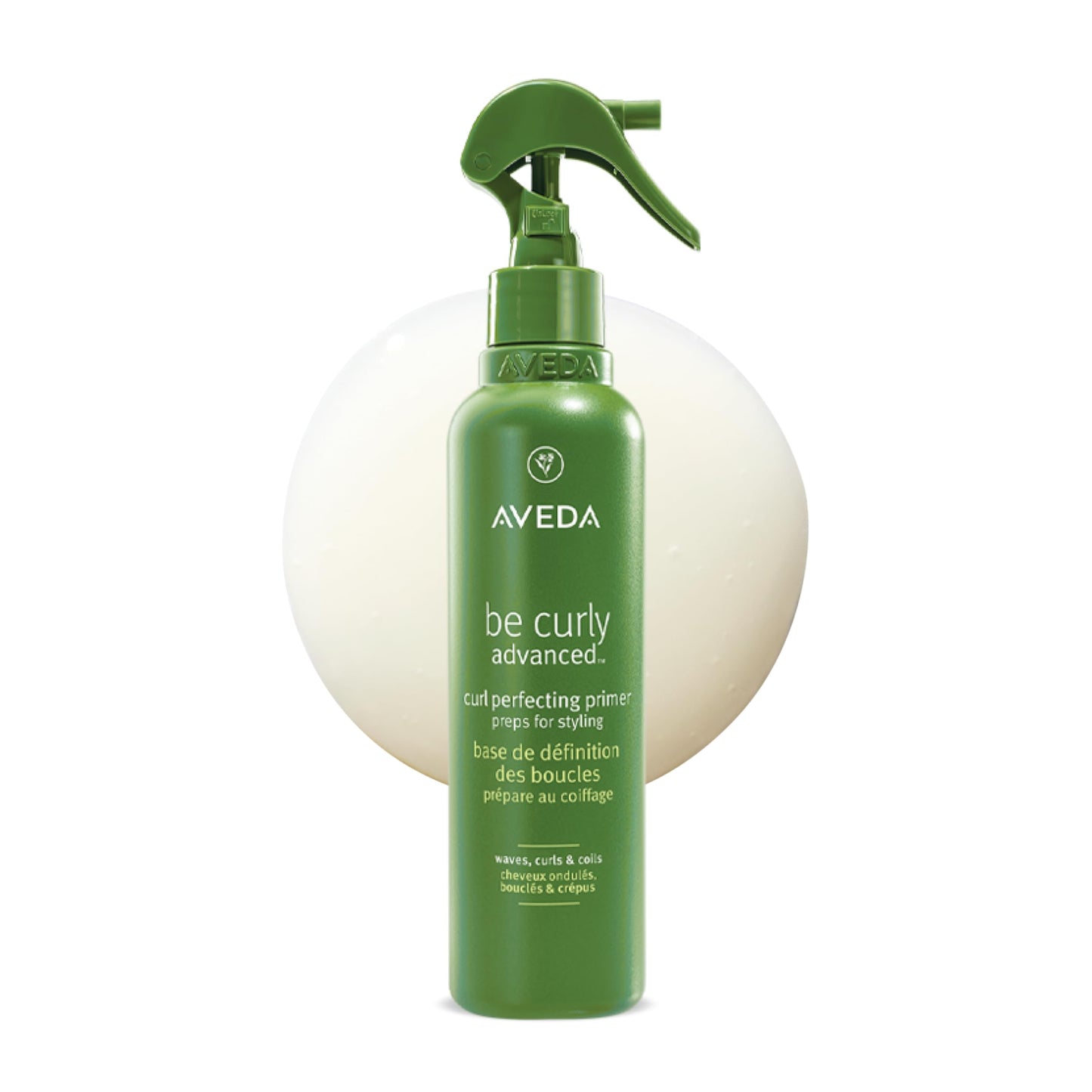 White Smoke Aveda Be Curly Advanced Curl Perfecting Primer | for Wavy, Curly & Coily Hair | Detangles & Smooths | Products Against Humidity, Reduces Frizz | Silicone Free | 97% Naturally Derived*, 6.7 Fl Oz
