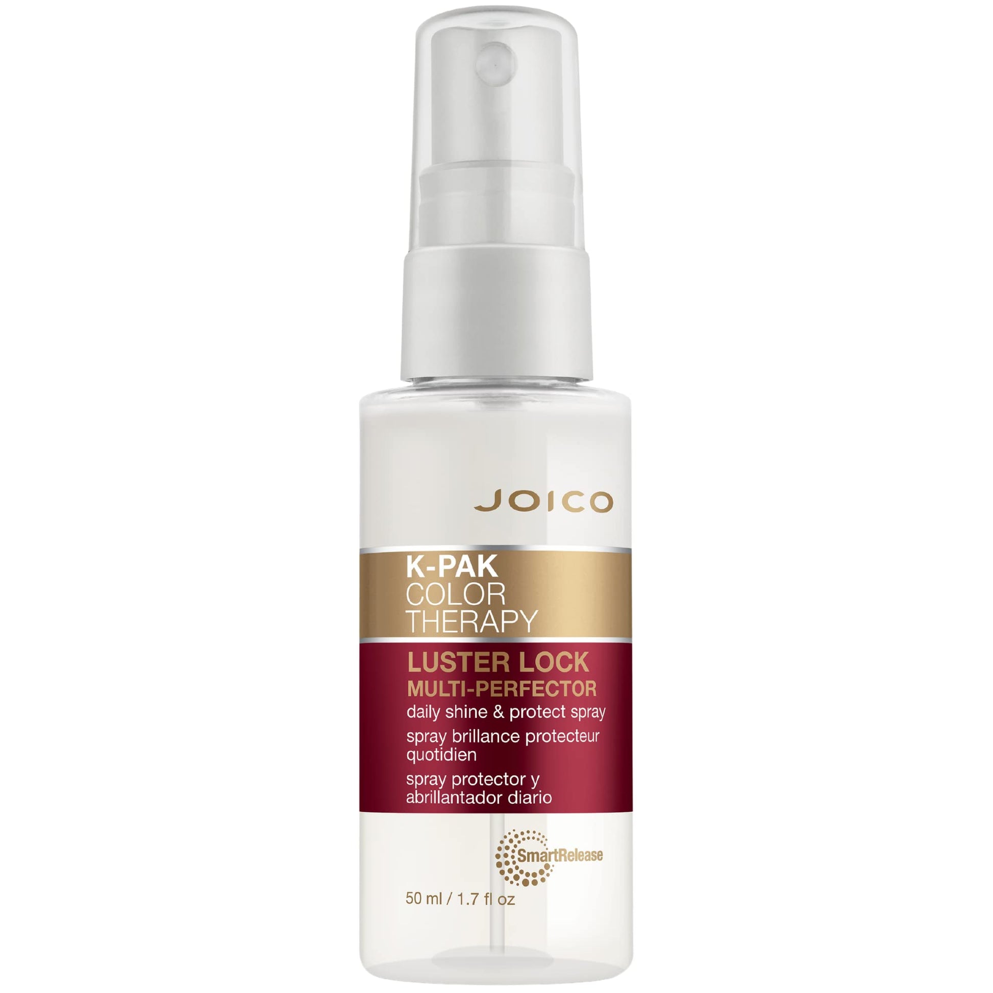 White Smoke K-PAK Color Therapy Luster Lock Multi-Perfector Daily Shine & Protect Spray | For Color-Treated Hair | Instantly Detangle | Control Frizz | Boost Shine | With African Maketti & Argan Oil | 1.7 Fl Oz