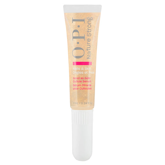 White Smoke OPI Nature Strong Nails & Skin - Good as Gold Cuticle Serum | Hydrating Gel Serum to Soften & Sooth Cuticles On-The-Go | Enriched with Skin-Smoothing Emollients | 0.24 Fl Oz | 7 mL