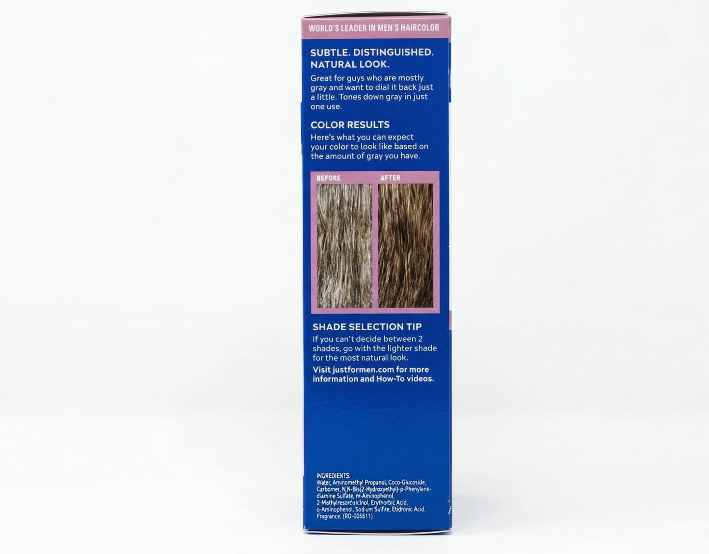 Midnight Blue JUST FOR MEN Touch of Gray Hair Treatment T-45 Dark Brown, 2 Pack