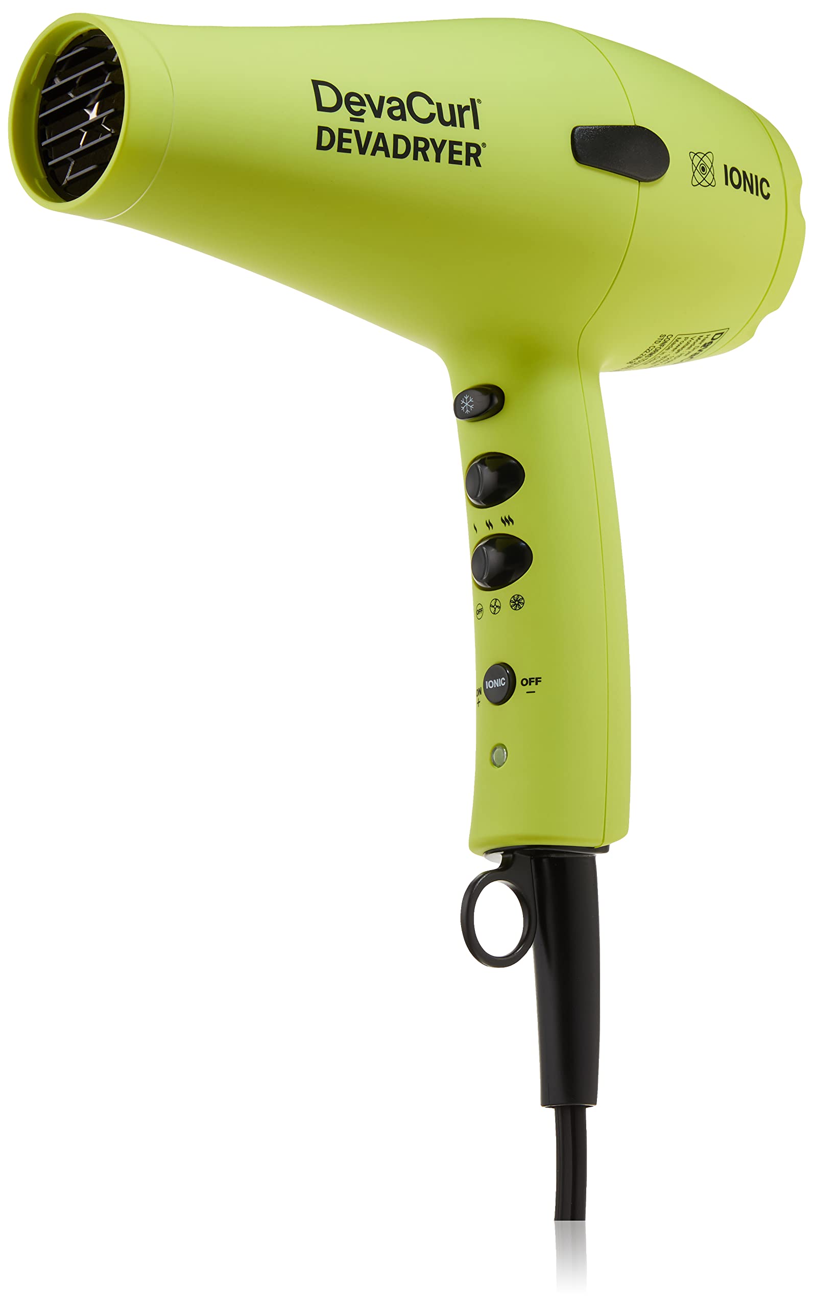 White Smoke DevaCurl DevaDryer + DevaFuser Featuring Curl Flexible Alternating Ionic Technology
