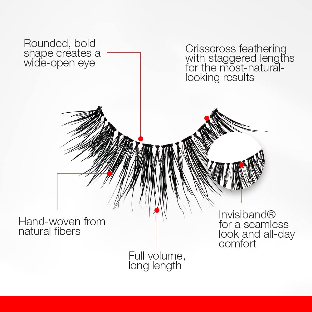 White Smoke Ardell Wispies False Lashes 705 - Full Volume False Eyelashes, Long & Fluffy Lashes for Natural Look, 1 Pair