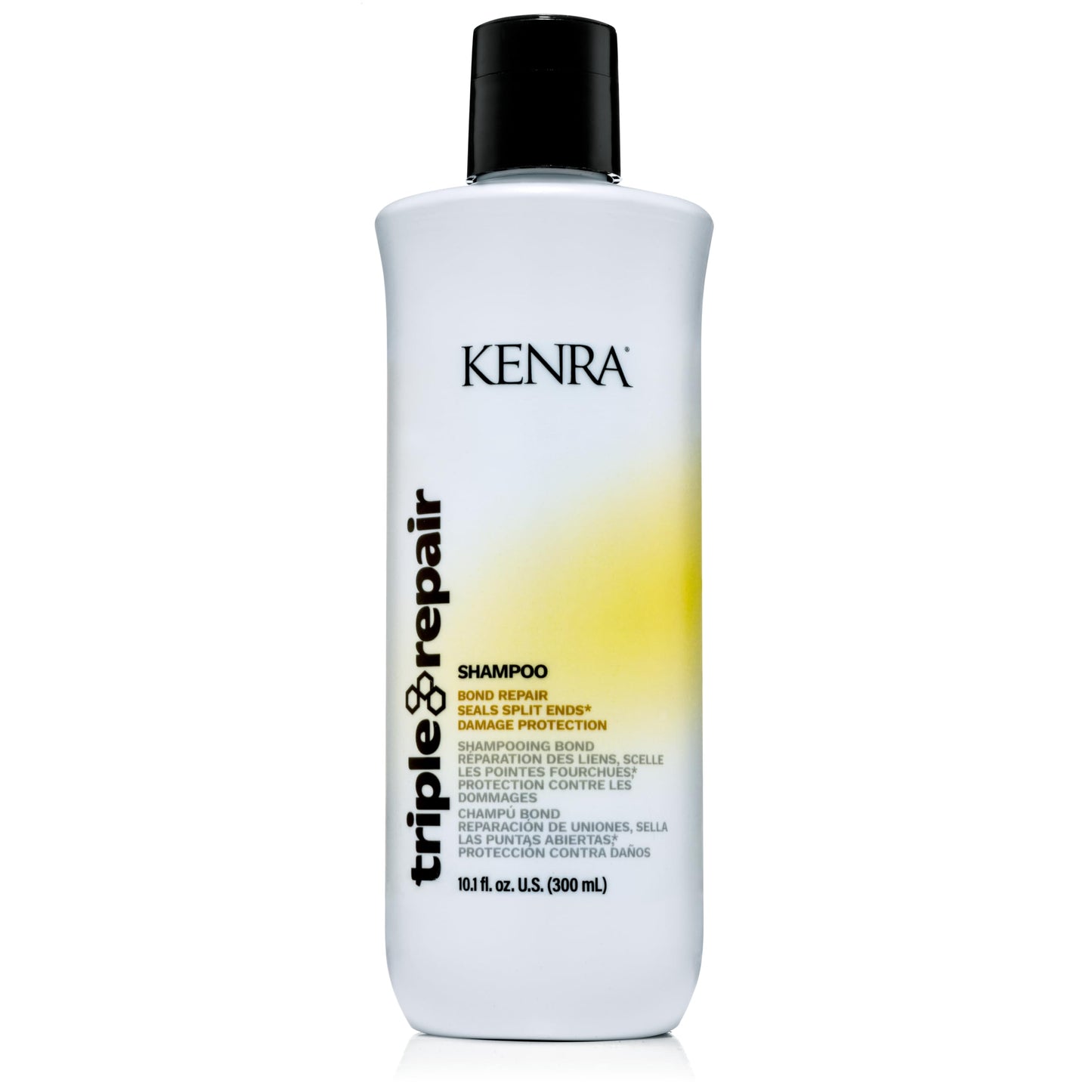 Lavender Kenra Professional Triple Repair Shampoo | Targets & Repairs Weak or Broken Bonds | Split Ends | Damaged Hair | Bond Builder | Sulfate-Free | 10.1 fl. oz.