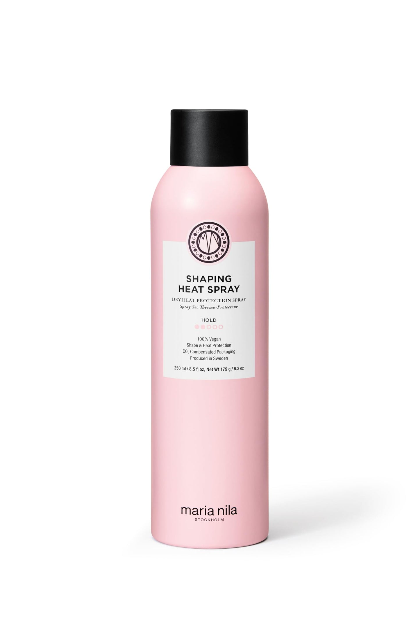 White Smoke Maria Nila, Shaping Heat Spray, Hold 2/5, Lightweight hold when Styling, Moisturizing & Prevents Frizz, 100% Vegan & Sulfate/Paraben free, 8.4 Fl Oz