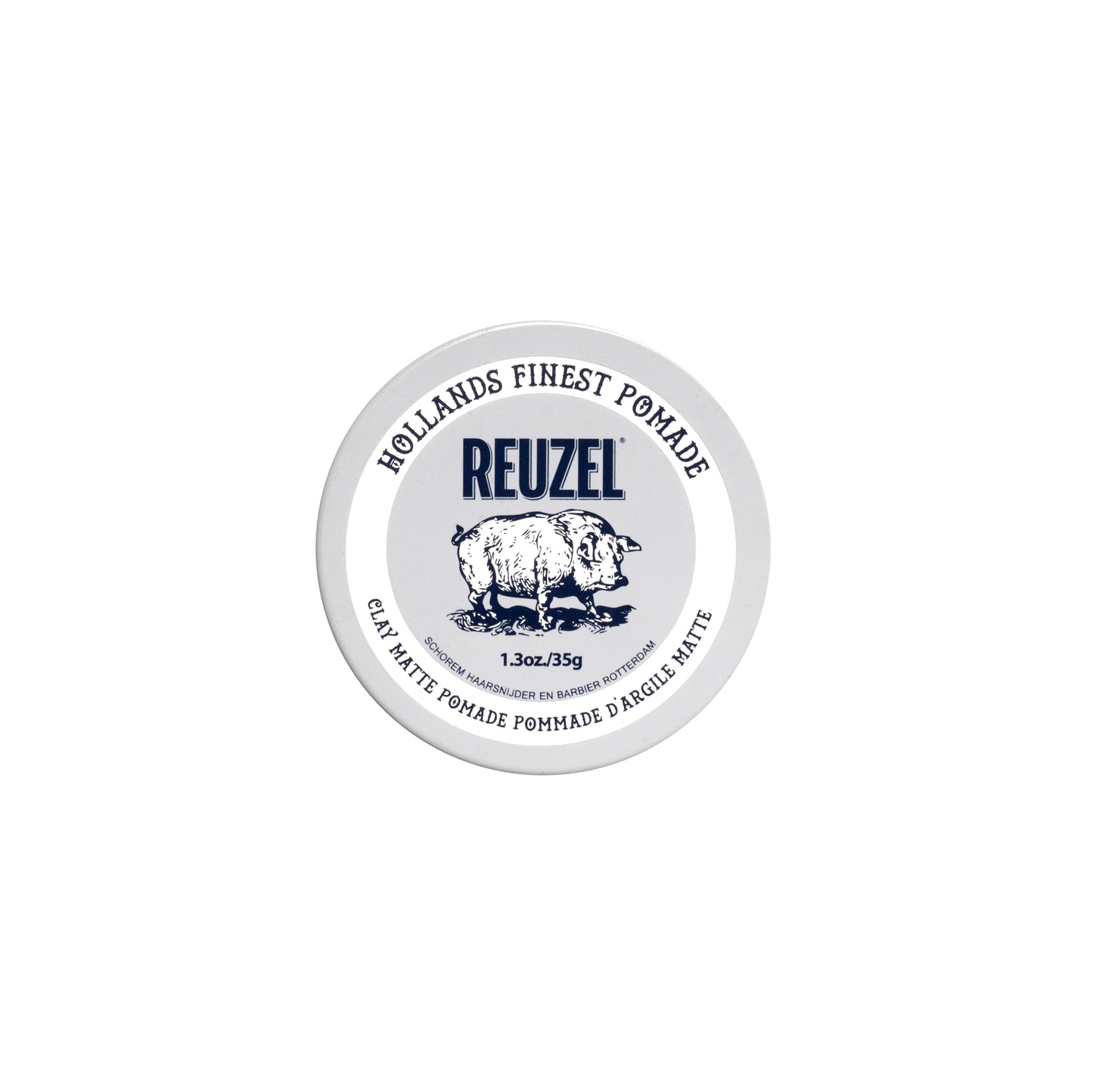 White Smoke REUZEL Clay Matte Pomade, Medium All Day Hold, Water Soluble Styling, Matte Finish and Flake Free, Easy To Wash Out, For All Hair Types