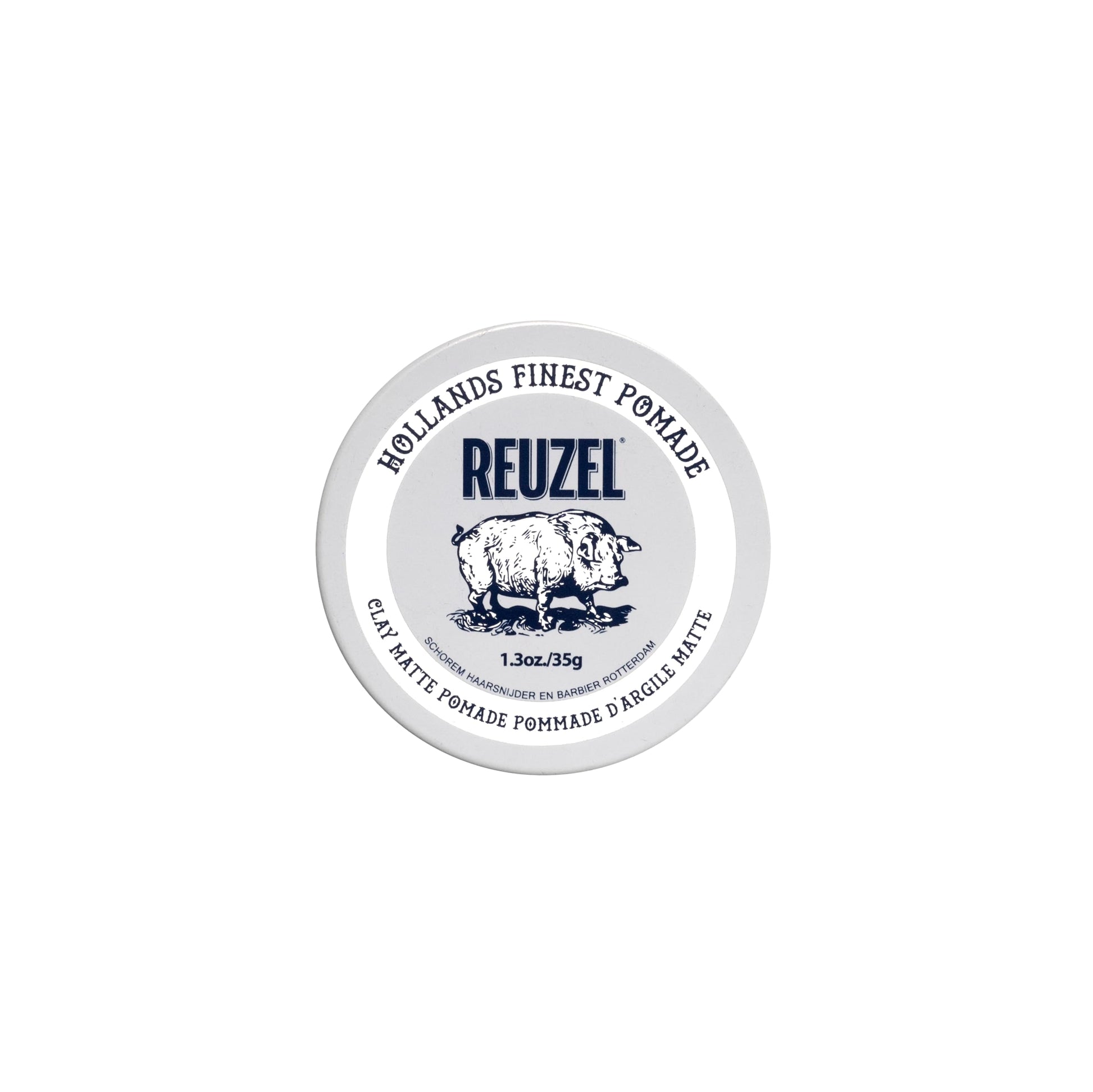 White Smoke REUZEL Clay Matte Pomade, Medium All Day Hold, Water Soluble Styling, Matte Finish and Flake Free, Easy To Wash Out, For All Hair Types