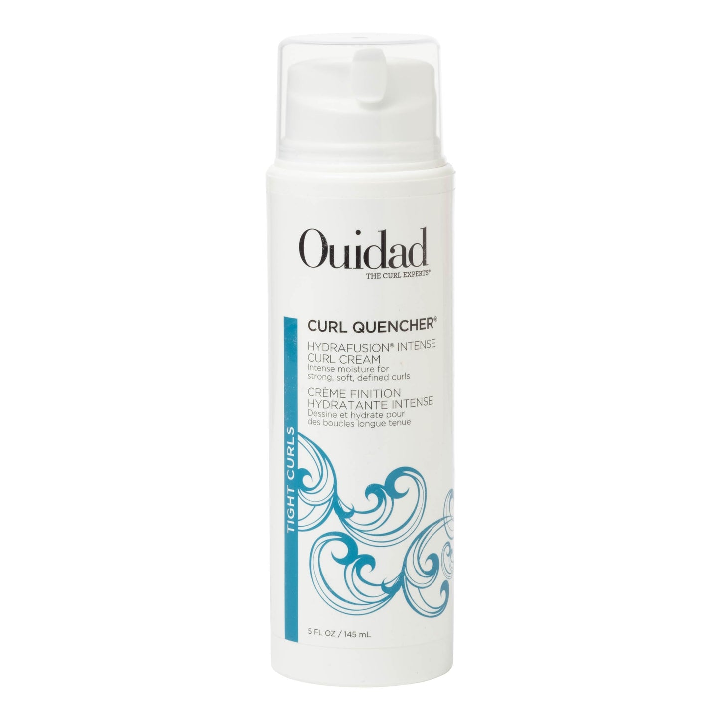 Lavender Ouidad Curl Quencher Hydrafusion Intense Curl Cream - 5 oz, Curl Defining Styler for Touchable Curls, Flexible Hold Frizz Control Curly Hair Cream, Helps Eliminate Dryness, For Tight Curls