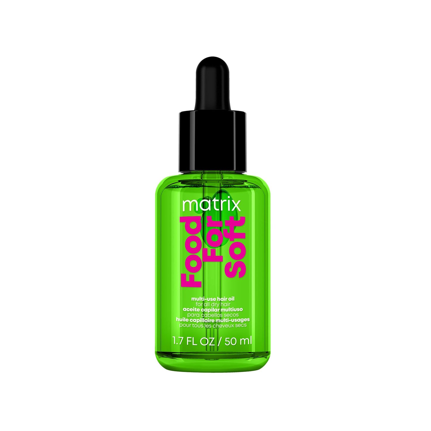 White Smoke MATRIX Food For Soft Hair Serum Oil For Dry, Brittle and All Hair Types - Softens, Smooths and Adds Shine With Heat Protection, Repairing Leave In With Avocado Oil, 1.7 Fl Oz