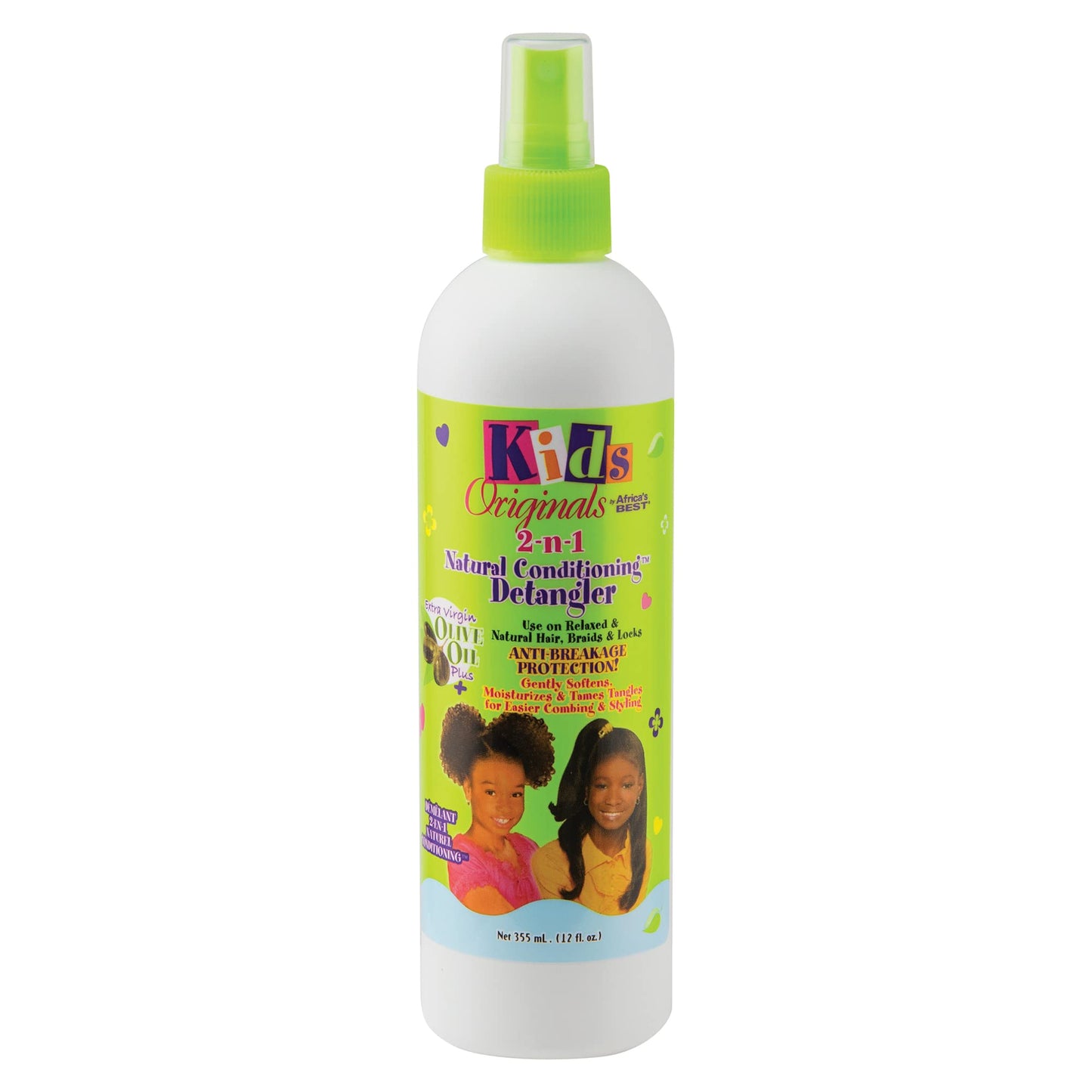 White Smoke Kids Originals by Africa’s Best No More Knots! Hair Care Bundle – Detangler, Growth Oil, and Olive Oil Styling Gel for Hydration & Easy Styling (12 oz, 8 oz, 15 oz)