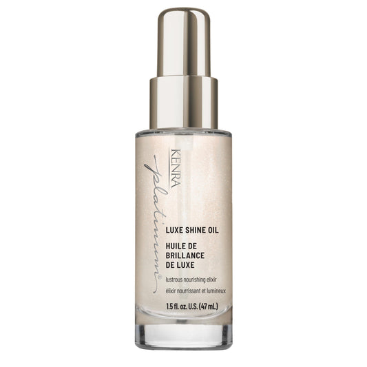 White Smoke Kenra Platinum Luxe Shine Oil | Strengthens, Softens & Smooths Hair | Thermal Protection Up To 450F | Humidity Protection | Controls Frizz | 1.5 fl. Oz