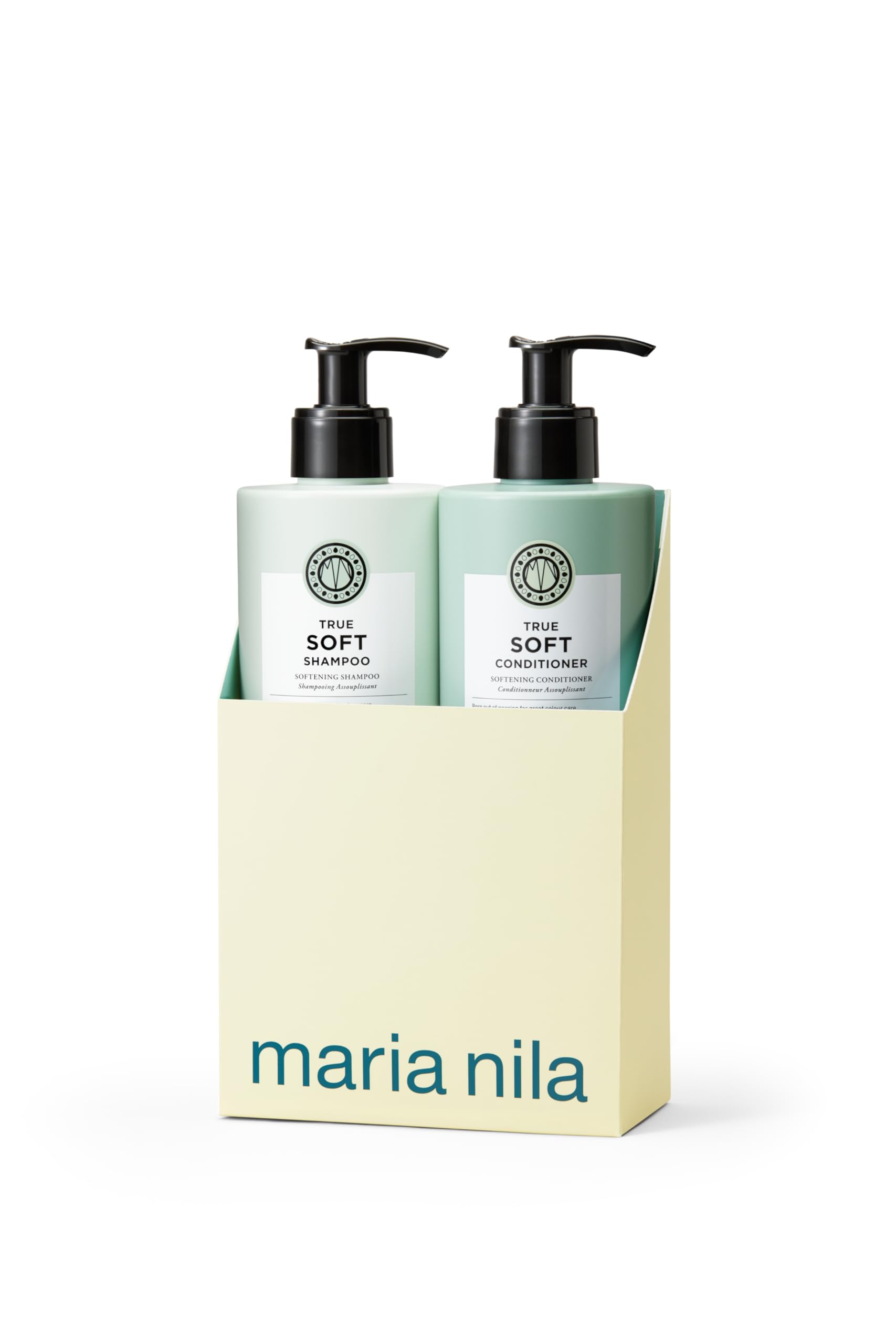 White Smoke Maria Nila True Soft, Shampoo & Conditioner set (2 x 500 ml), For Dry Hair, Argan Oil Remoisturises & Reduces Frizz, 100% Vegan & Sulfate/Paraben free