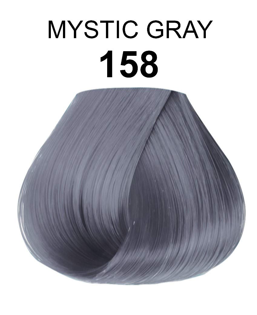 White Smoke Adore Semi Permanent Hair Color - Vegan and Cruelty-Free Hair Dye - 4 Fl Oz - 158 Mystic Gray (Pack of 3)