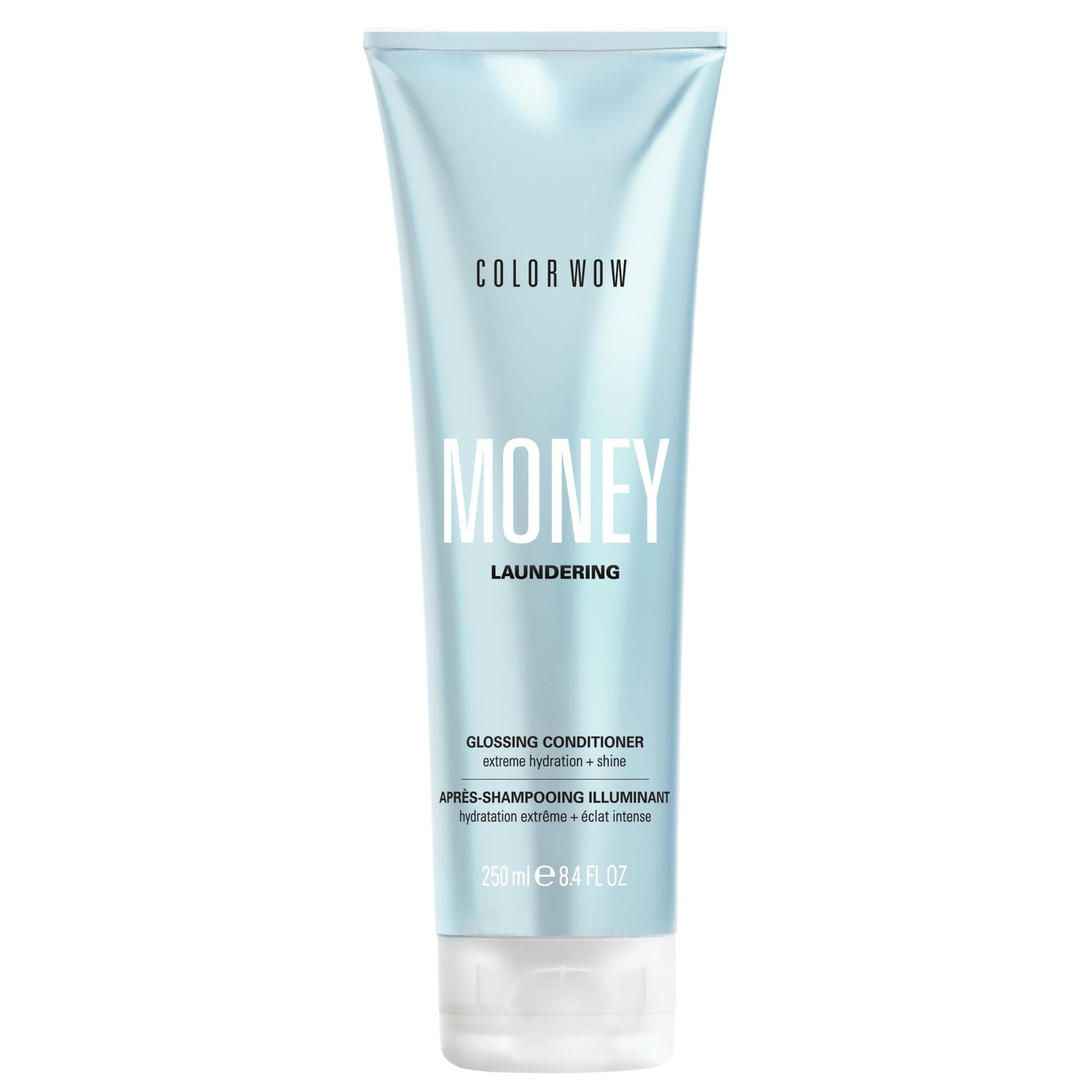 White Smoke COLOR WOW Money Laundering Glossing Conditioner, Hair Glaze & Anti-Frizz Formula, Locks Moisture, Amplifies Hair Shine & Smoothing, 8.4 fl oz
