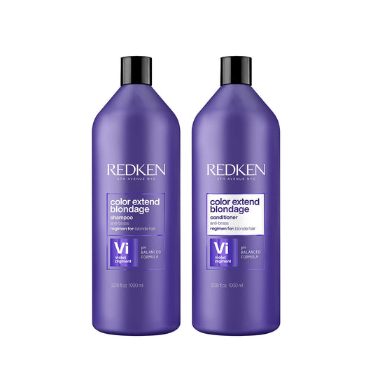 White Smoke Redken Color Extend Blondage Color Depositing Purple Shampoo | For Blonde Hair | Neutralizes Brassy Tones In Blonde Hair | With Salicylic Acid | 33.8 Fl Oz