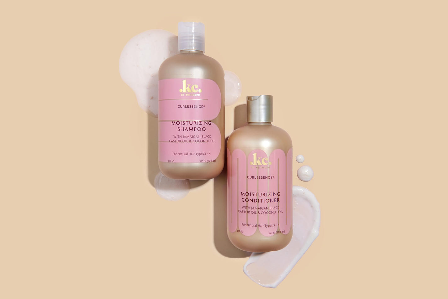 Wheat KeraCare CurlEssence Coconut Conditioner - 12 oz - With Jamaican Black Castor Oil & Coconut Oil - Increase Hair Moisture & Strength