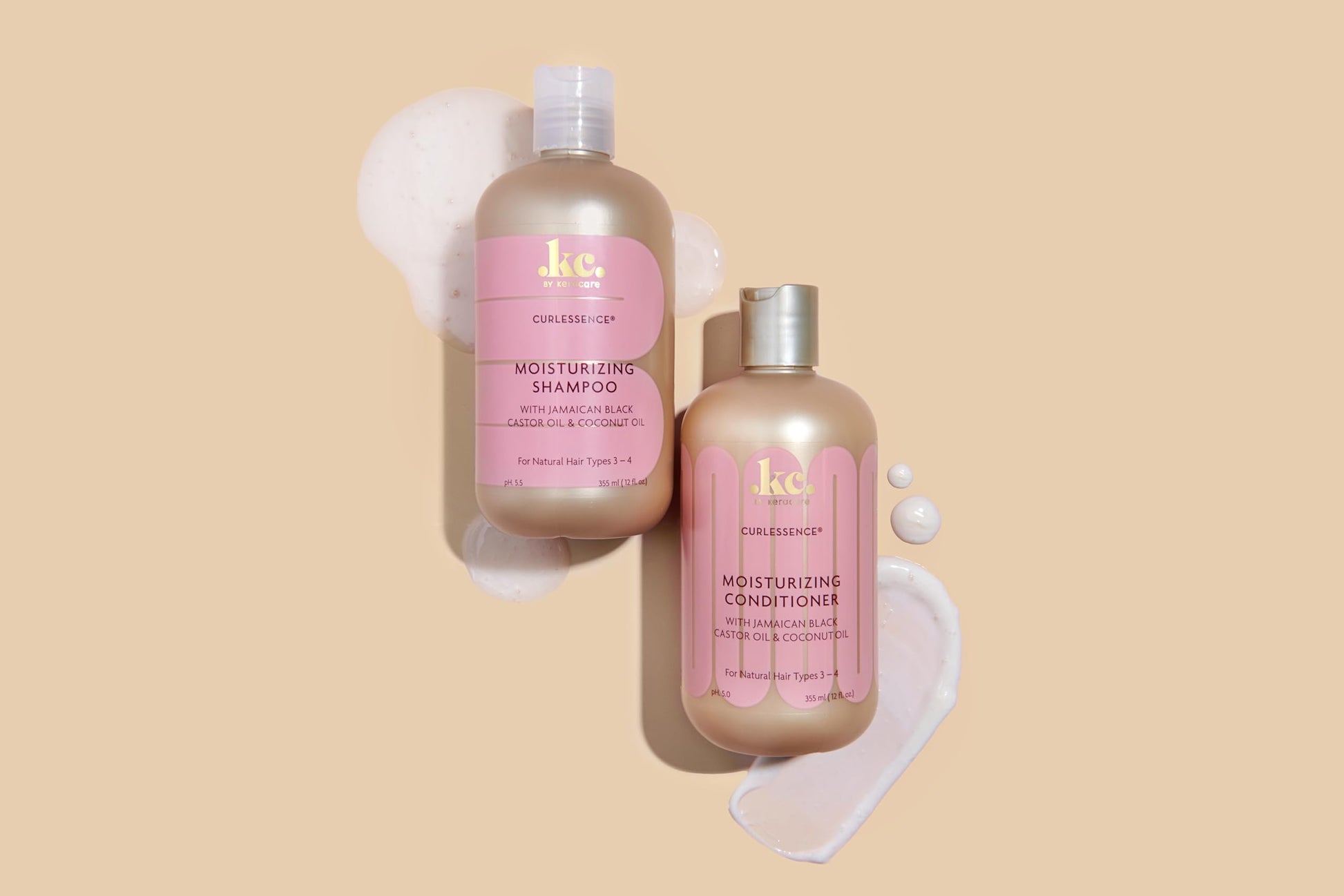 Wheat KeraCare CurlEssence Coconut Conditioner - 12 oz - With Jamaican Black Castor Oil & Coconut Oil - Increase Hair Moisture & Strength