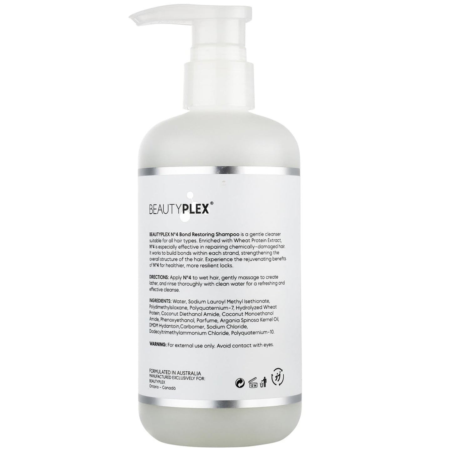 Lavender BEAUTY PLEX No. 4 - Shampoo for Thinning Hair for Women | Bond Repair | Strengthens, Nourishes, Moisturizes & Repairs Hair Structure. 450ml. (15.2 oz)