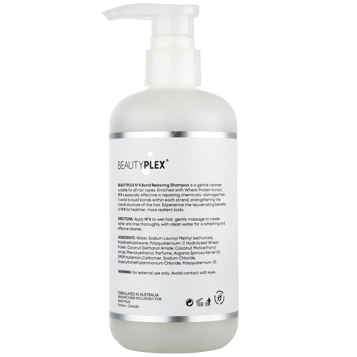 Lavender BEAUTY PLEX No. 4 - Shampoo for Thinning Hair for Women | Bond Repair | Strengthens, Nourishes, Moisturizes & Repairs Hair Structure. 450ml. (15.2 oz)