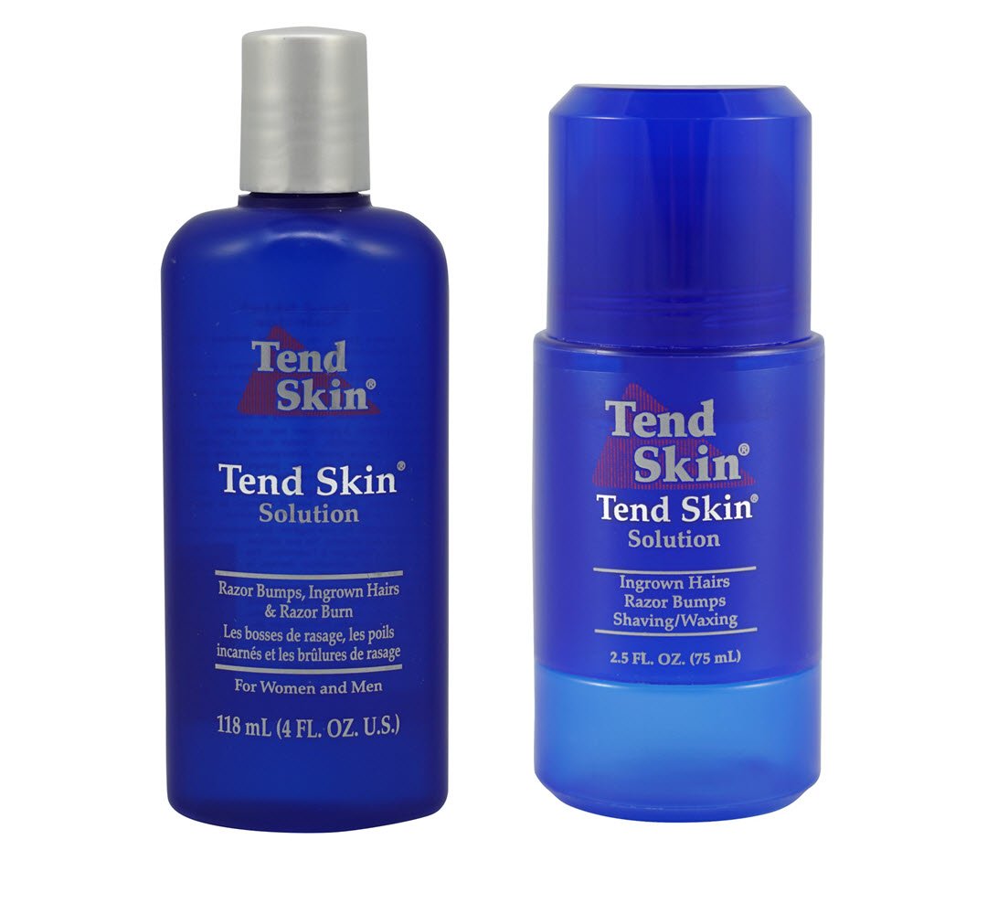 White Smoke Tend Skin Razor Burn and Ingrown Hair Kit-Tend skin 4ounce + Roll on 2.5 ounce