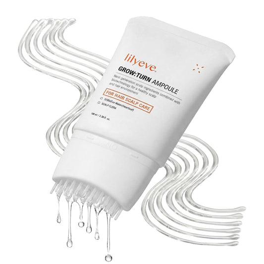 White Smoke lilyeve GROWTURN Hair Growth Serum with Built-in Brush, Heartleaf-Derived Exosomes to Revitalize, Scalp Massager, Korean Hair Care, 3.38 fl. oz. (Pack of 1)
