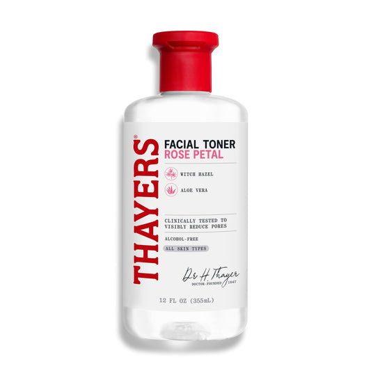White Smoke Thayers Facial Toner, Witch Hazel with Aloe Vera, Rose Petal, 12 Fl Oz
