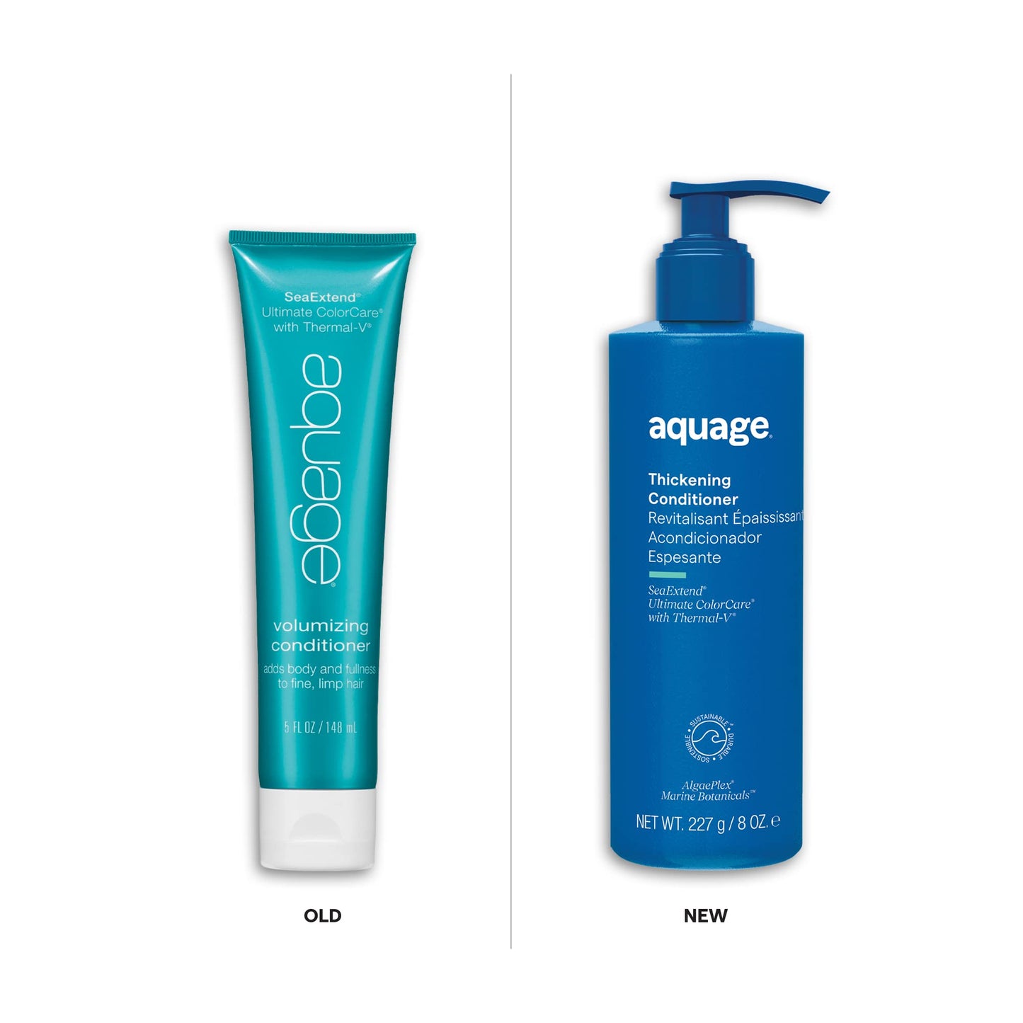 White Smoke Aquage SeaExtend Volumizing Conditioner for Women & Men - Color-Safe, Lightweight Volume Conditioner for Fine Hair - With AlgaePlex Marine Botanicals & Thermal-V Technology for Volume & Shine (16 oz)