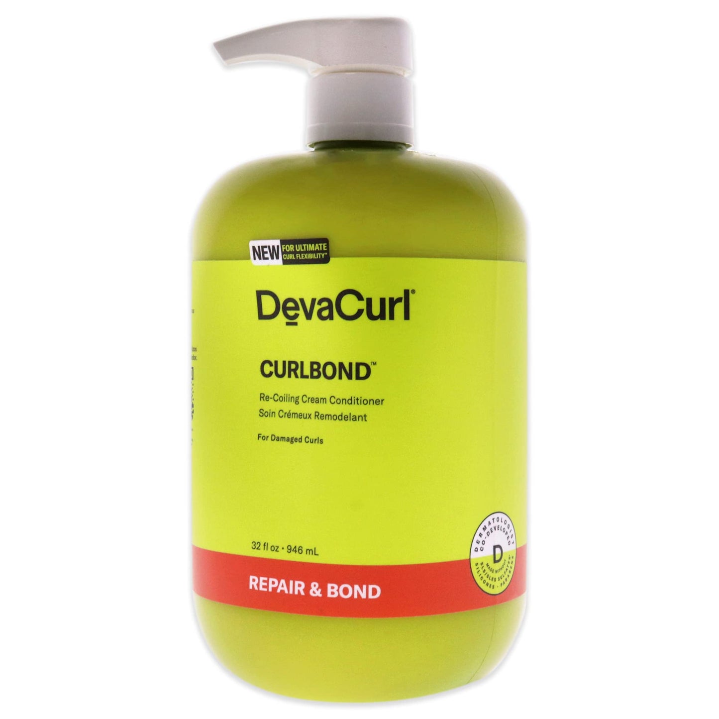 White Smoke DevaCurl CurlBond Re-Coiling Cream Conditioner, Cozy Getaway, 32 fl. oz.