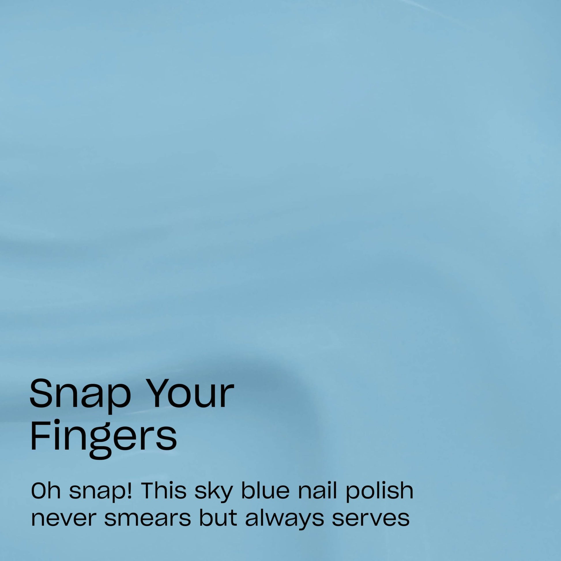 Sky Blue OPI RapiDry Snap Your Fingers | Opaque Soft Blue Crème Quick Dry Nail Polish | Vegan, Smudge Proof, Fast Drying