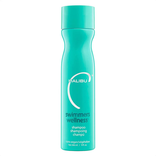 White Smoke Malibu C Swimmers Wellness Clarifying Shampoo for Chlorine & Hair Build Up - Adults & Kids Swim Shampoo to Help Protect Against Pool Element Damage, Retain Moisture, Restore Shine & Texture (9 oz)