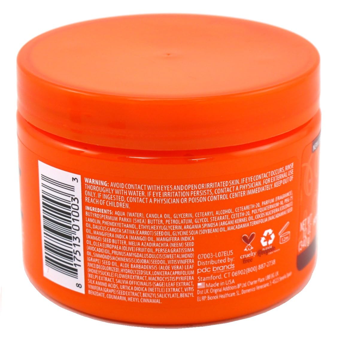 Coral Cantu Natural Hair Coconut Curling Cream 12 Ounce Jar (354ml) (3 Pack)