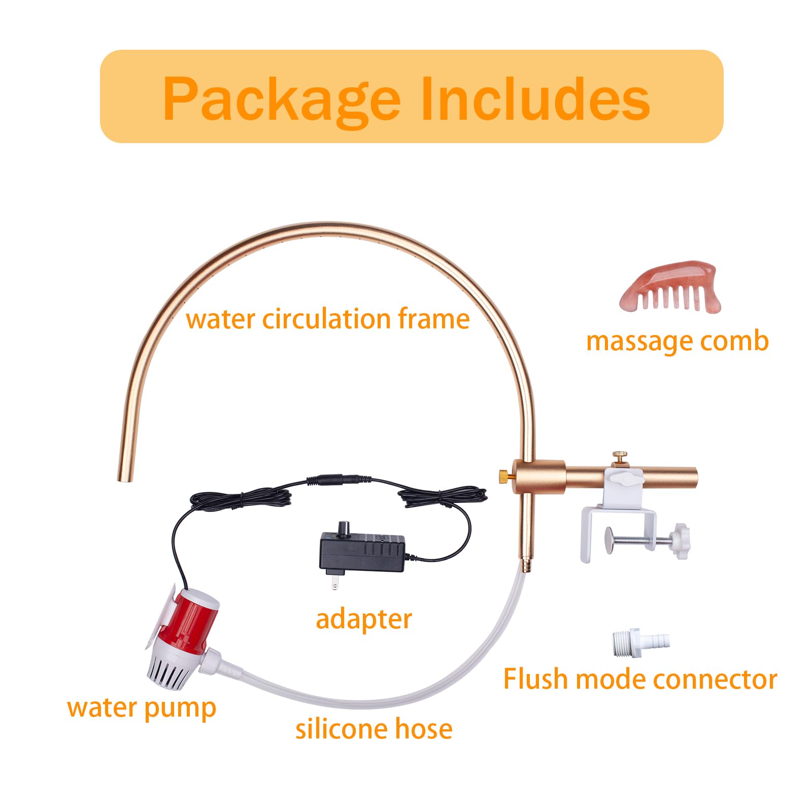 White Smoke LTLSTYL Head Spa Equipment, Compatible with Most Shampoo Basin Bed and Shampoo Bowl Sink Chair,Enhance the Shampooing Experience,Suitable for Hair Salons, Barbershops, Beauty Parlors and Home Use