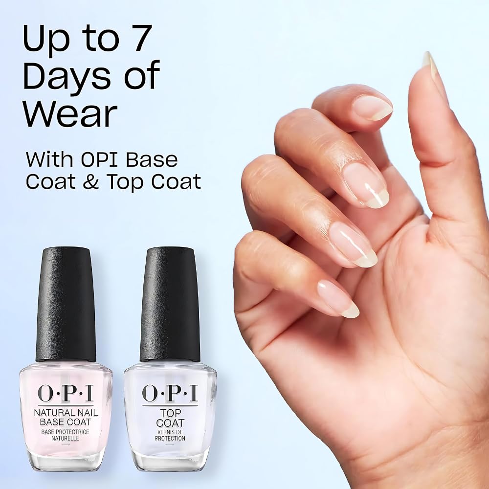 Alice Blue OPI Nail Lacquer & On Point Press On Nails, Lincoln Park After Dark/Heart Bundle | Short Round Cool Purple with Hearts Press On Nail Art, 24 Count with Glue & Matching Iconic Nail Lacquer Polish Shade