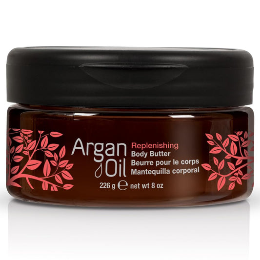 Black Body Drench Argan Oil Skin Moisturizer, Body Butter, Deeply Hydrating Body Cream for Dry Skin, Nourishing Moisturizer with Argan Oil for Soft, Smooth Skin, Luxurious Skincare, 8 oz, 1-Pack