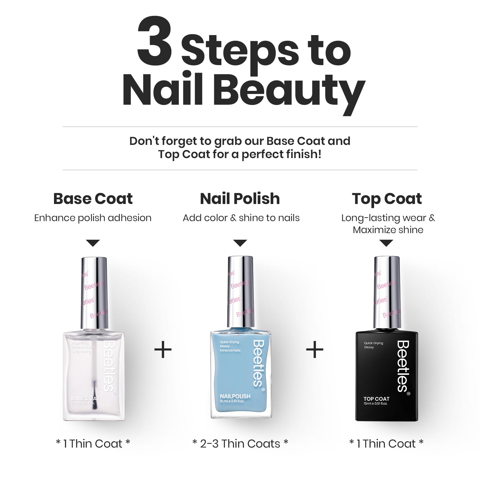White Smoke Beetles Jelly Nail Polish Set, 6 Colors Clear Pastel Nail Polish Glitter Pink Dusty Rose Orange Green Blue Purple Long Lasting & Quick Dry Nail Strengthener Polish Gift Sets for Women