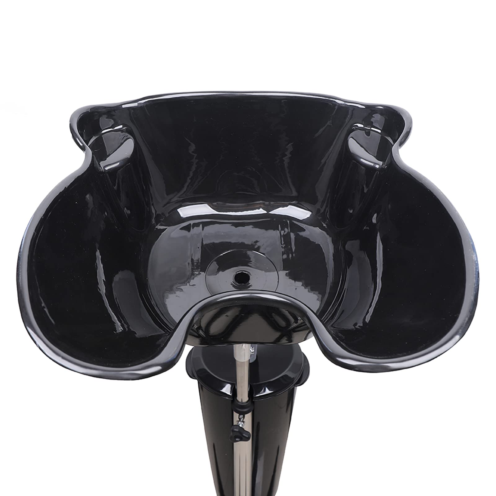 White Smoke Electric Portable Shampoo Bowl, Portable Salon Sink for Washing Hair Height-Adjustable Hair Washing Sink Shampoo Basin with Electric Pump (US Stock)