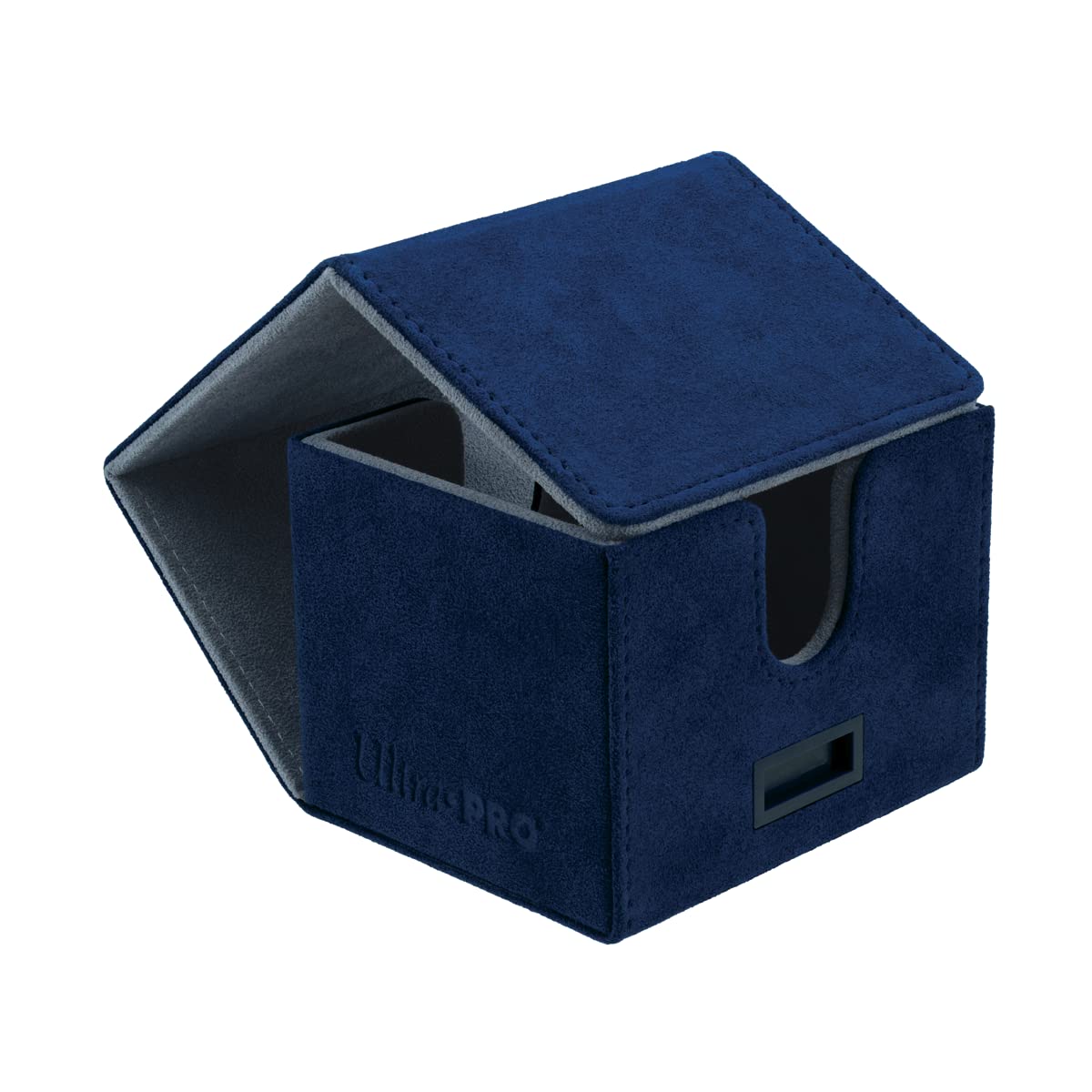 White Smoke Ultra Pro - Vivid Alcove Edge Deck Box (Blue) - Protect and Store up to 100 Double Sleeves Standard Size Cards, Perfect for Sports Cards, Gaming Cards & Collectible Trading Cards