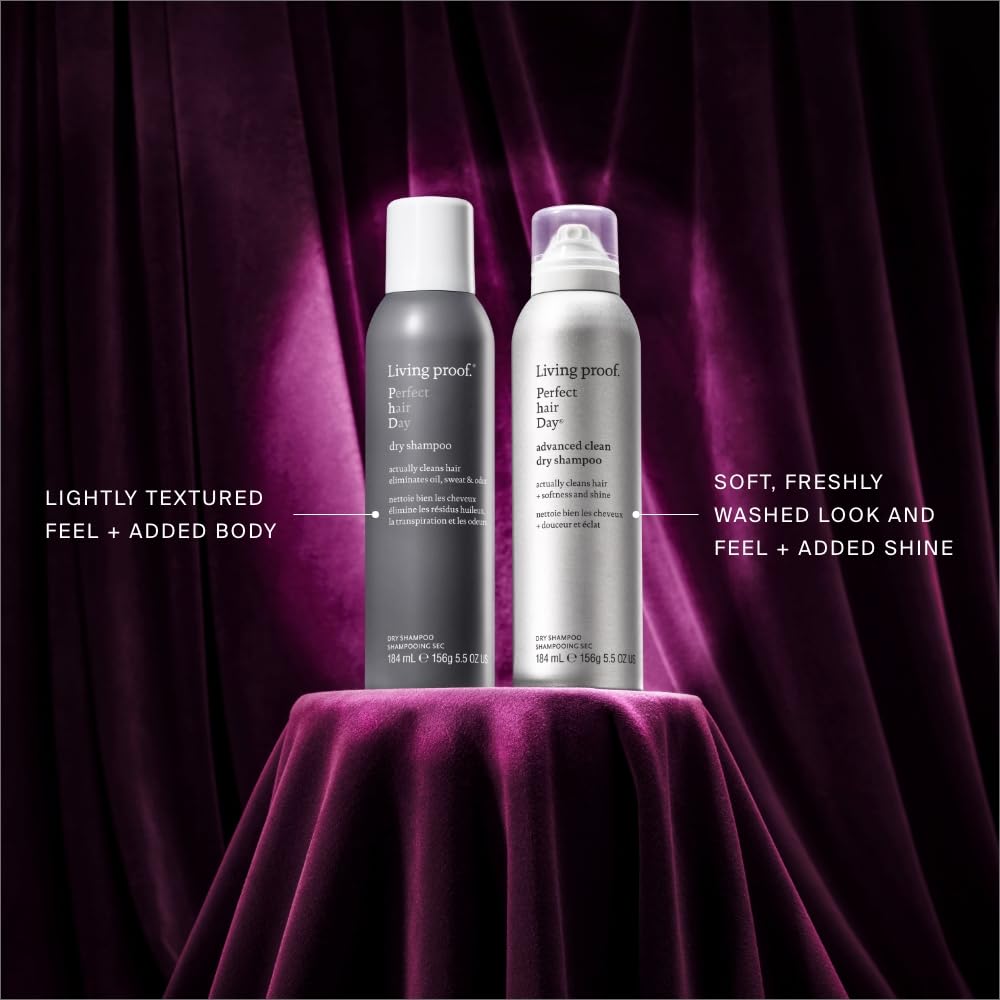 Black Living proof Perfect hair Day Dry Shampoo and Advanced Clean Dry Shampoo Gift Set($63 value)