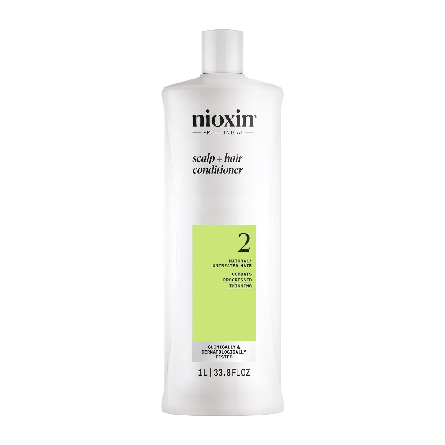 White Smoke Nioxin Scalp + Hair Thickening System 2 Conditioner| For Natural or Untreated Hair with Progressed Thinning| With Niacinamide and Biotin | 33.8 Fl oz.