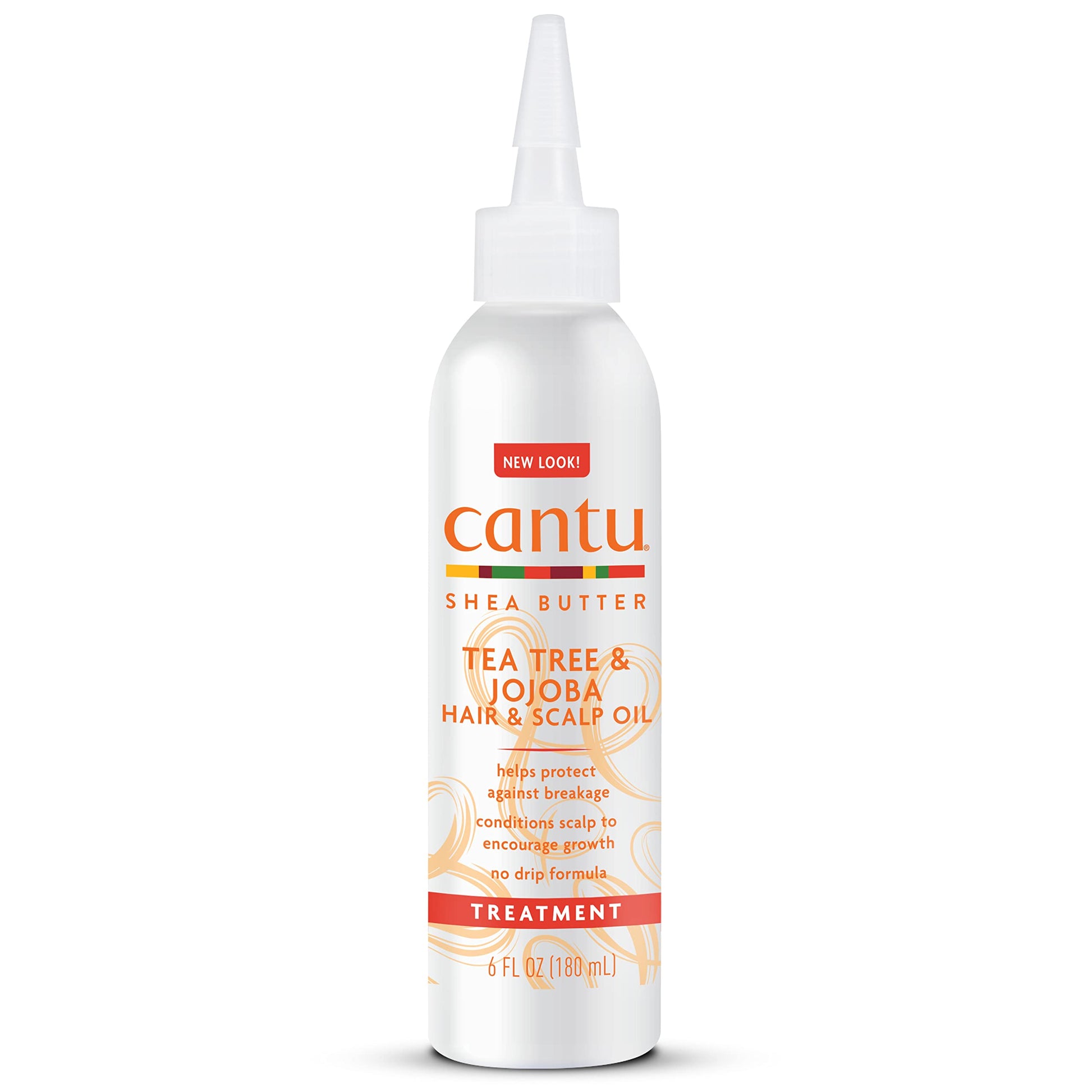 White Smoke Cantu Tea Tree & Jojoba Hair & Scalp Oil with Shea Butter, 6 fl oz