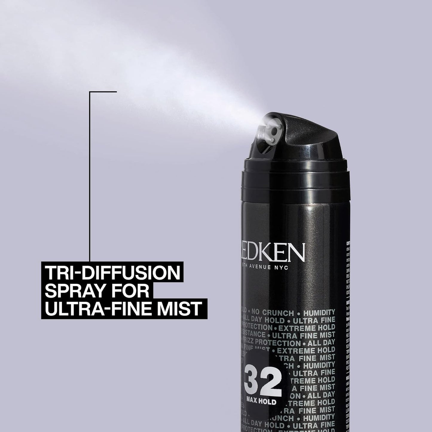 Thistle Redken Max Hold Hairspray 32 | Extreme Maximum High Hold Hairspray | Long-Lasting Lift & Body | All-Day Style Control | Dry Finish | 24 Hour Humidity Resistance | | For All Hair Types | 9 Oz