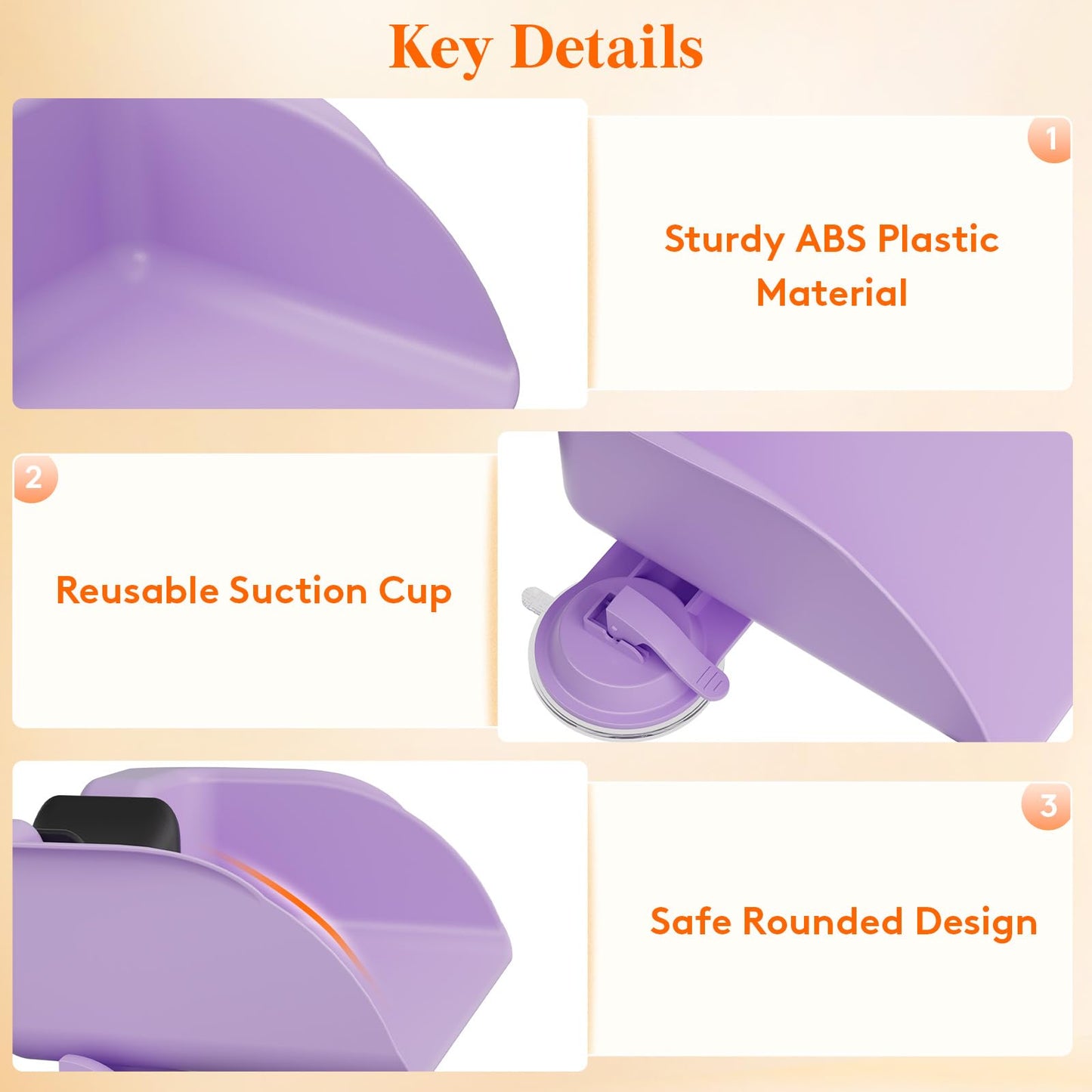 White Smoke Lifewit Hair Washing Station for Kids, Neck Support Shampoo Bowl for Kitchen Sink or Bathtub at Home, Portable Hair Wash Basin for Toddlers, Children, Teens, Purple, 10 inch/ 26 cm Wide