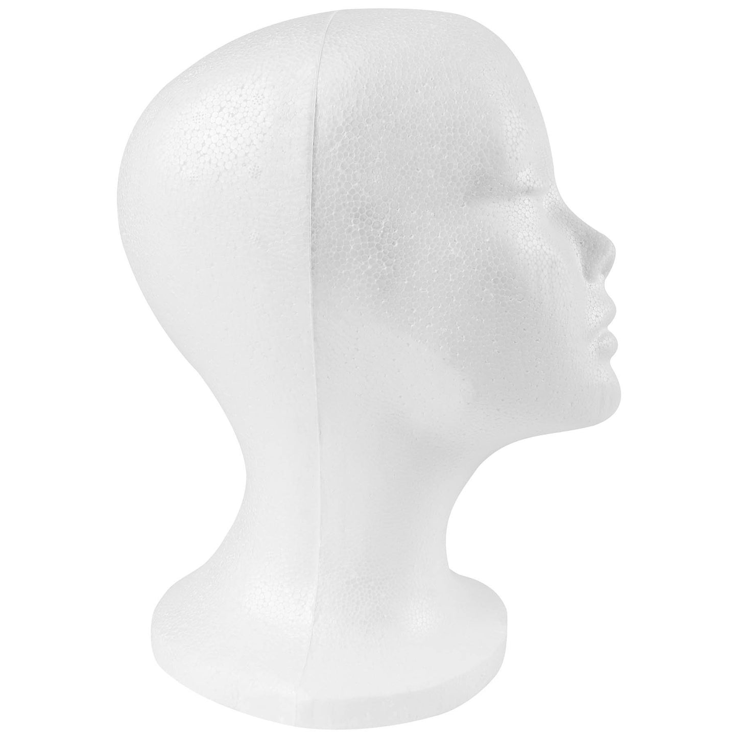 Lavender SHANY Styrofoam Model Heads ,Hat Wig Foam Mannequin Female Wig Head Stand ,Mannequin Head for wigs , Wig Holder - Round Base , 10.5 Tall with 20 1/2 Inches Circumference Female Mannequin Head -1 Piece