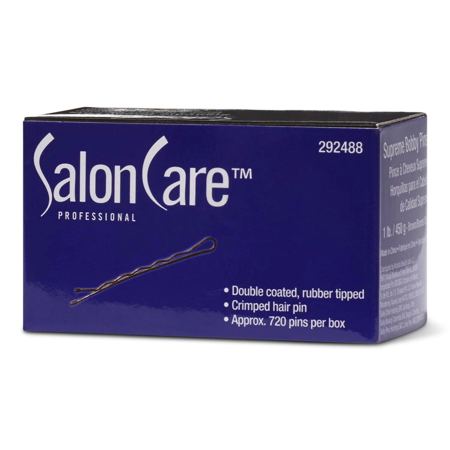 Midnight Blue Salon Care Professional Supreme Brown Bobby Pins 720 Count Brown