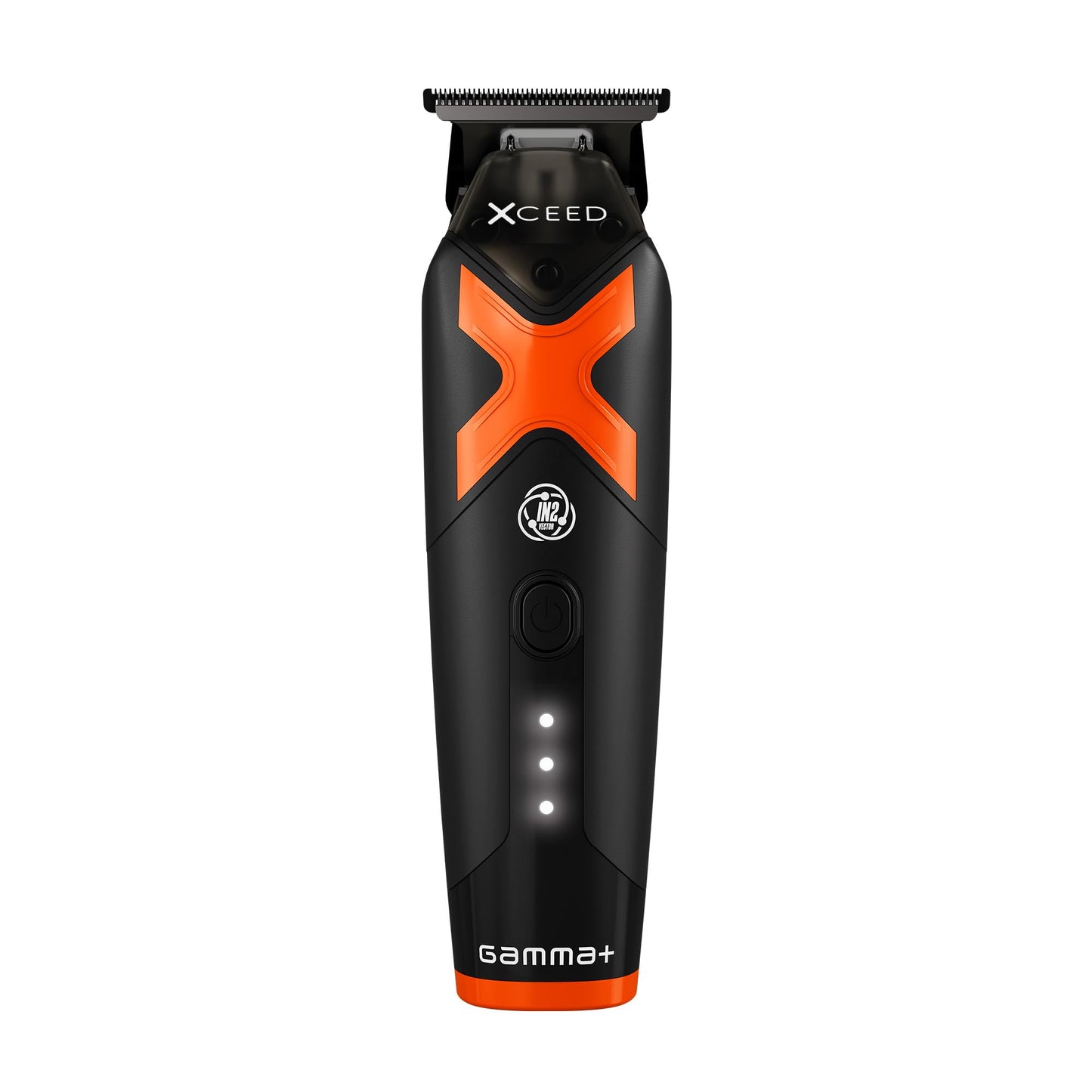 Black GAMMA+ XCeed Cordless Hair Trimmer for Men, Professional for Barbers, USB-C Rechargeable with 6 Blade Guards